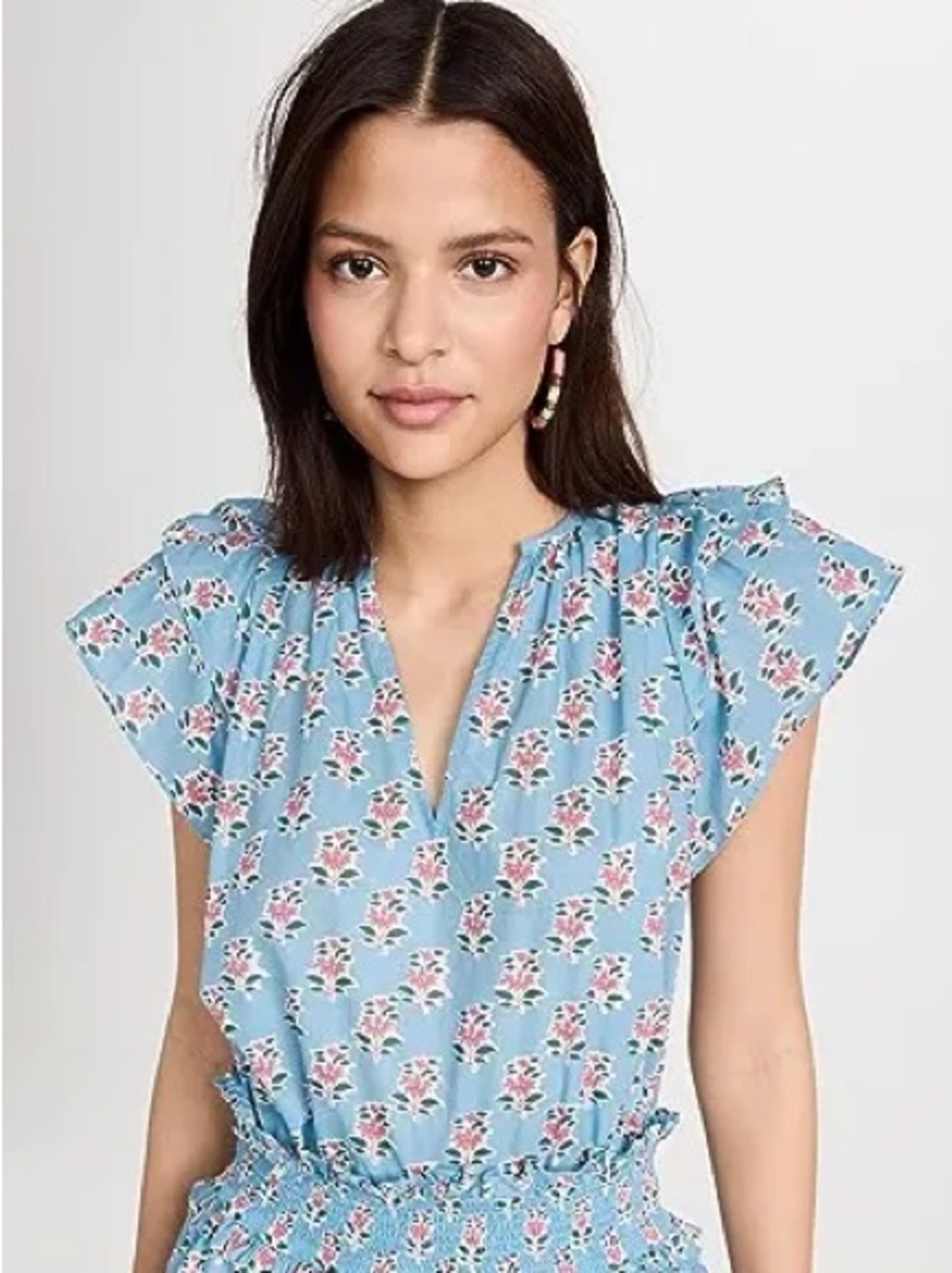 Marea Flutter Top Cotton EUC Medium